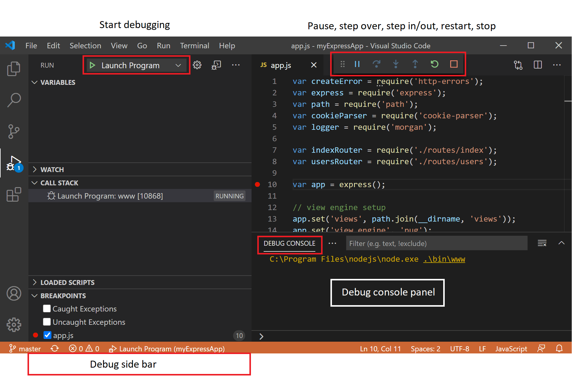 https://code.visualstudio.com/docs/editor/debugging